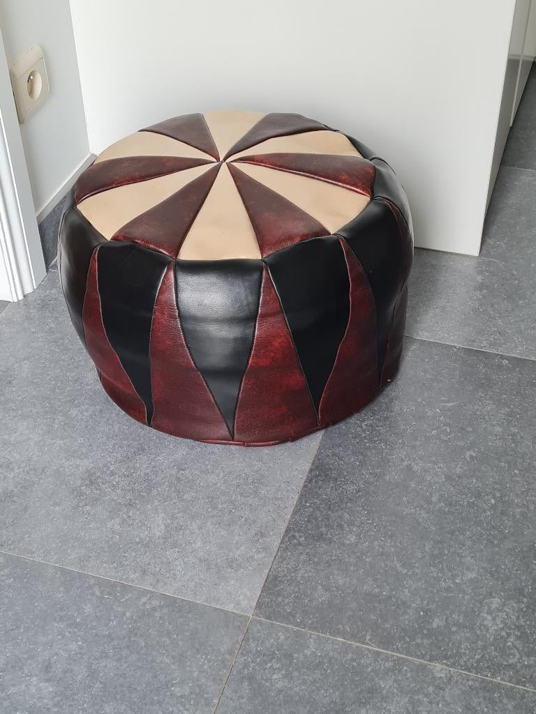 zeer mooie vintage retro poef, Verzamelen, Ophalen of Verzenden