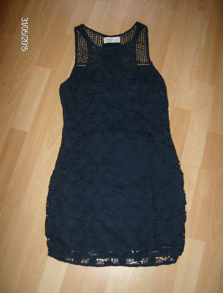 Jurk blauw merk abercrombi &amp;fitch - maat s, Blauw, Ophalen of Verzenden, Maat 36 (S), Gedragen