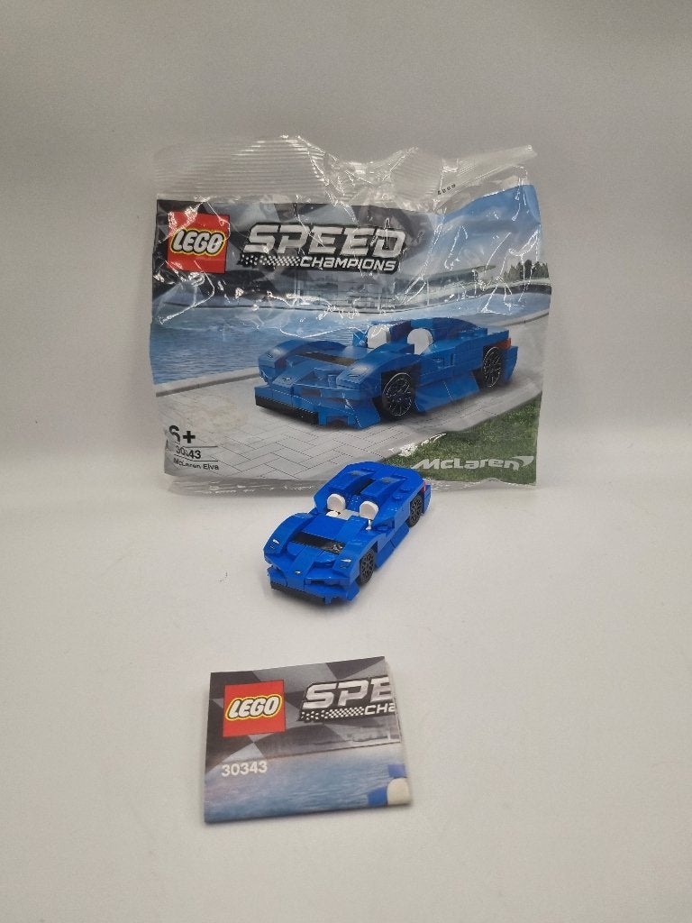 Lego Speed Champions 30343 McLaren Elva, Lego, Inclusief instructies, Zo goed als nieuw, Complete set