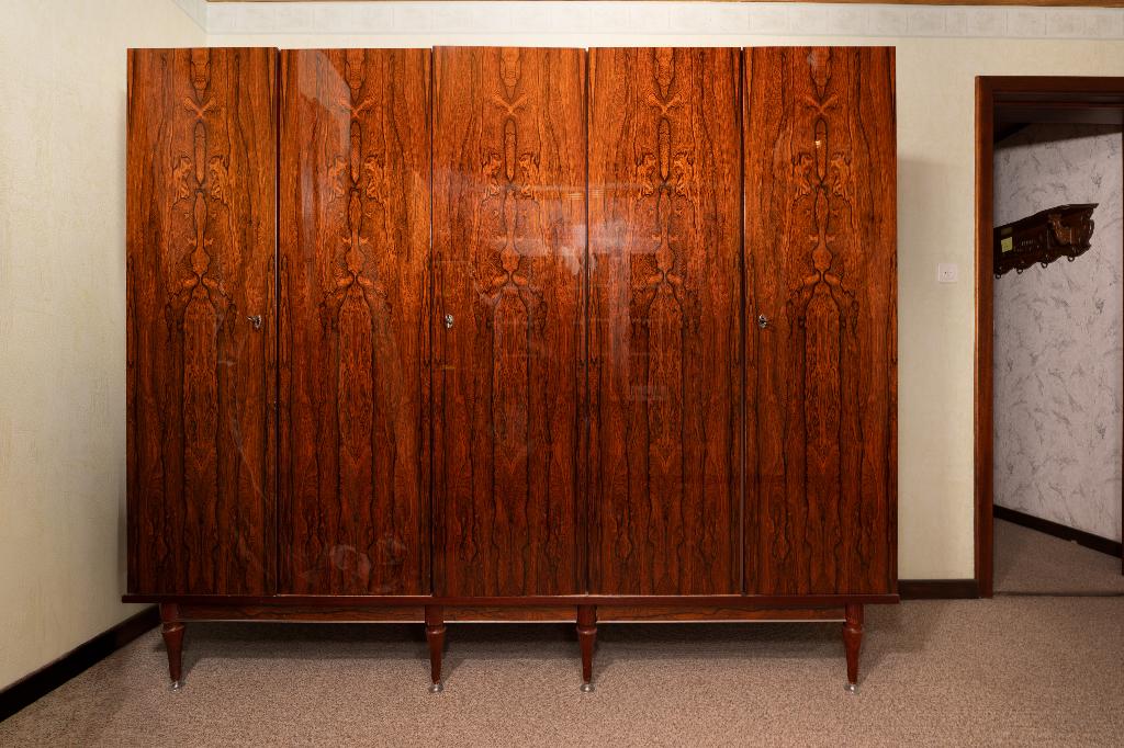 Kast, Bed & Nachtkastjes, Vintage Mid-Century Slaapkamerset, Ophalen