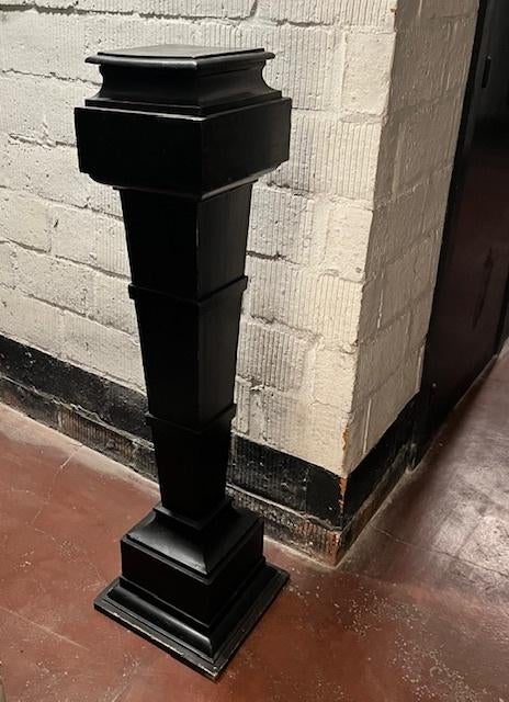 Decoratieve vintage zwarte houten zuil, Ophalen