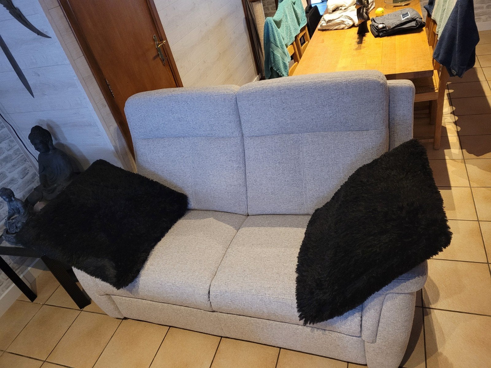 Zetel 2-zit met 2 relaxen en 2-zit, Huis en Inrichting, Zetels | Complete zithoeken, Stof, Ophalen