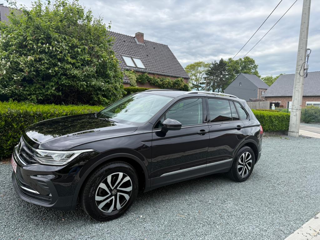 Tiguan, Auto's, Volkswagen, Automaat, Stof, Zwart, Zwart