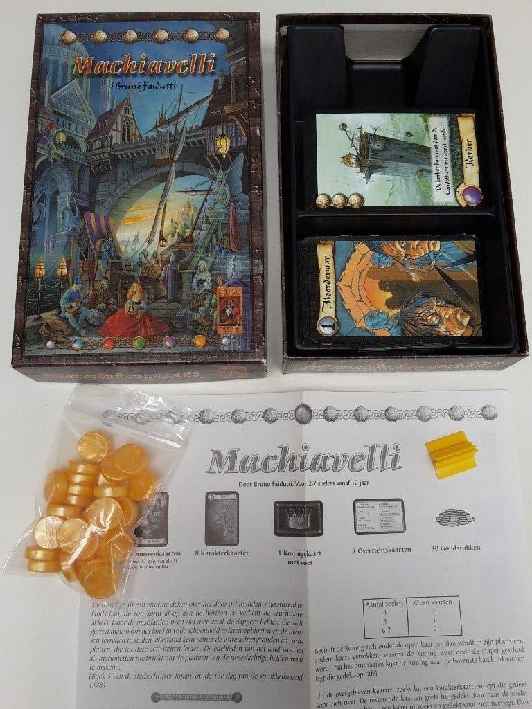 Spel Machiavelli, 2-7 sp., 999, als nieuw, + 1 gratis promo, Ophalen of Verzenden, Zo goed als nieuw, 999 Games
