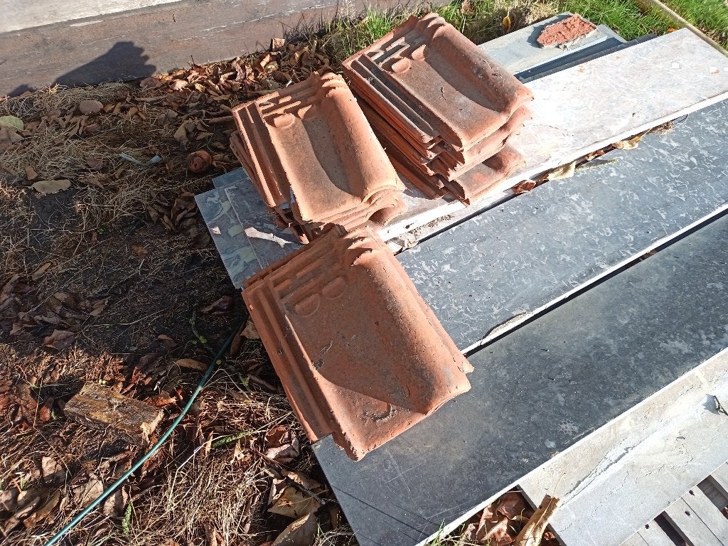 20 tuiles, Bricolage & Construction, Pierre ou Argile, Enlèvement, Utilisé, Rouge