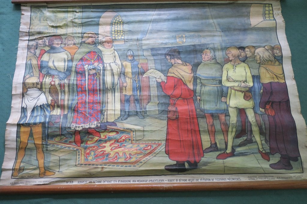 ancienne affiche scolaire, Antiek en Kunst, Antiek | Schoolplaten, Ophalen, Geschiedenis