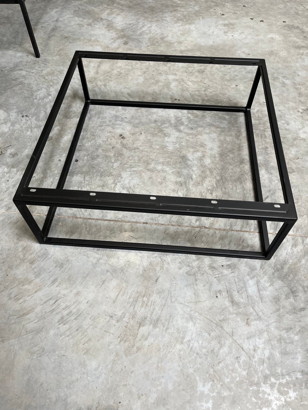 Stalen salontafel frame mat zwart 80x80 cm, Huis en Inrichting, Tafels | Salontafels, Ophalen