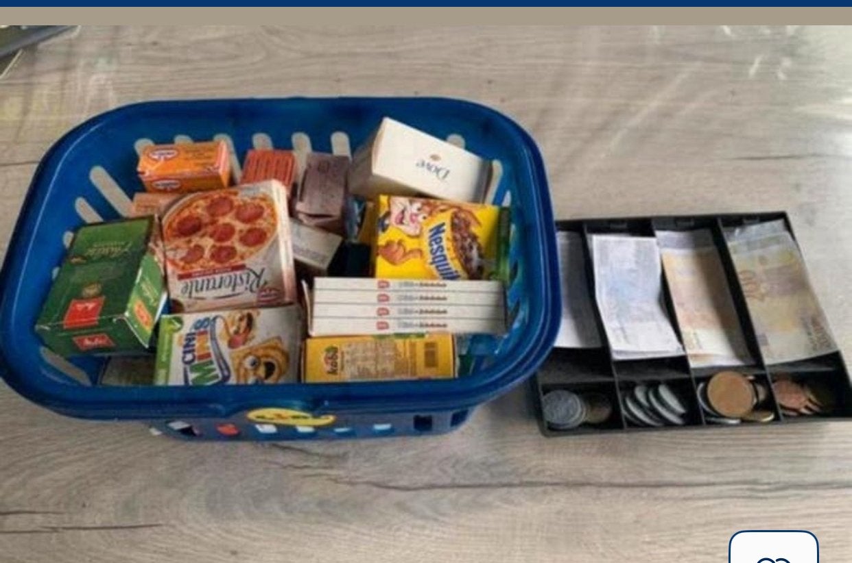 Winkelmandje en speelgoedcentjes, Kinderen en Baby's, Ophalen, Zo goed als nieuw