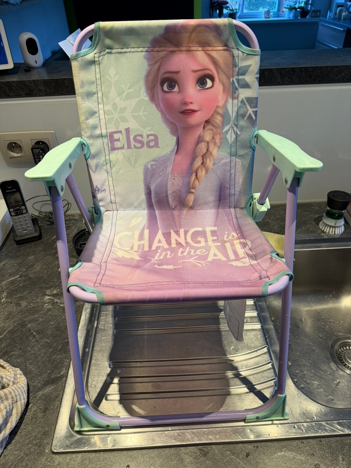 Klapstoel Elsa, Jardin & Terrasse, Chaises de jardin, Utilisé, Synthétique, Pliant, Enlèvement