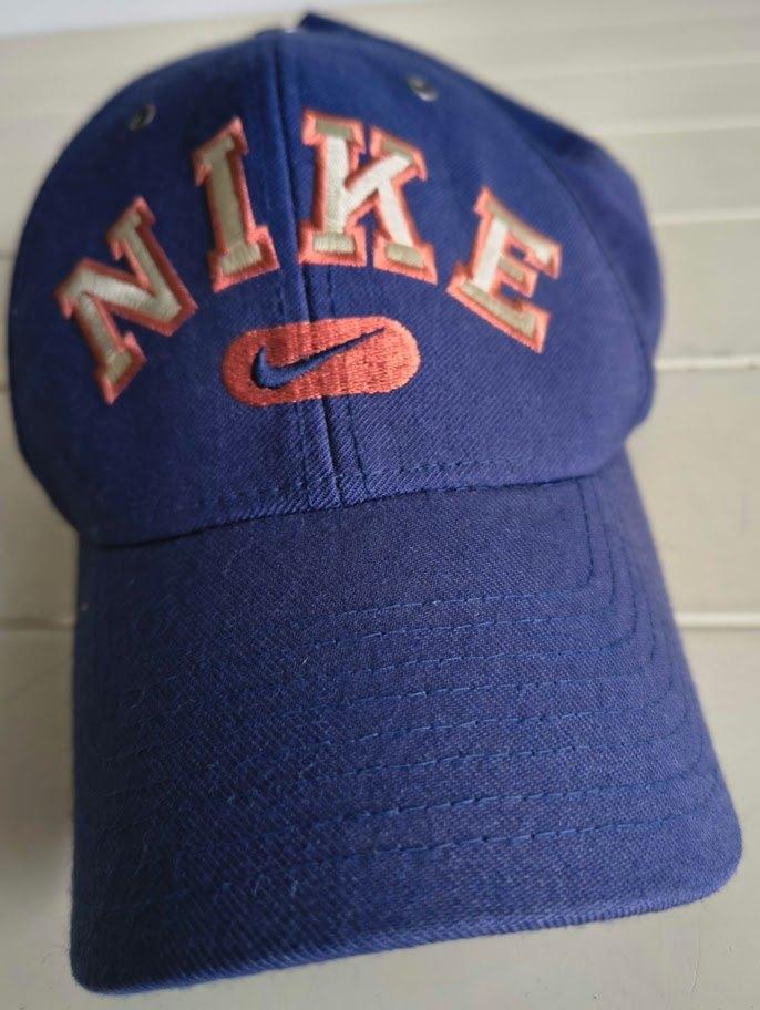 Vintage 90s Nike Spellout Snapback Cap - Made in Taiwan, Nike, One size fits all, Ophalen of Verzenden, Pet