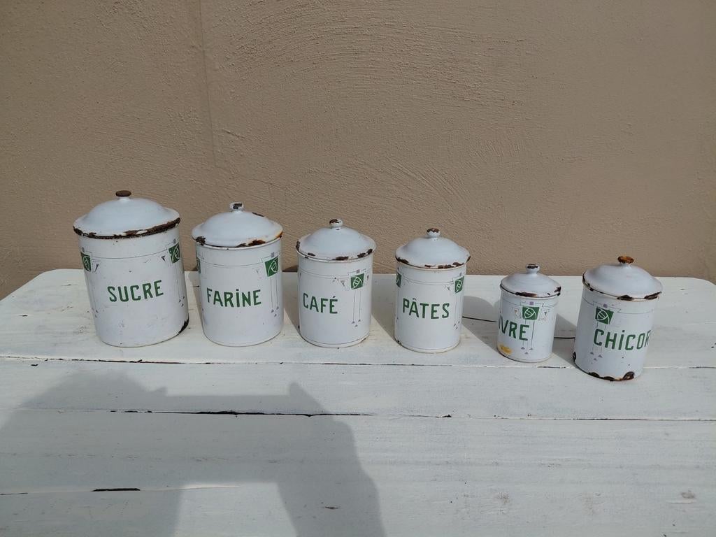 Ensemble de boîtes en fer blanc anciennes, Collections, Enlèvement