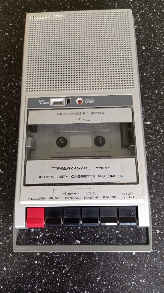 Vintage draagbare cassettespeler, Enlèvement ou Envoi, Utilisé