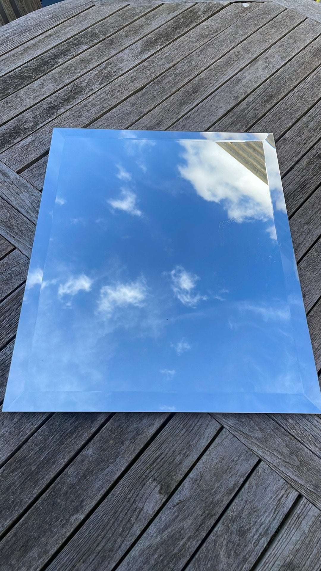 Miroir biseauté sans cadre, Moins de 100 cm, Enlèvement, Utilisé, Rectangulaire