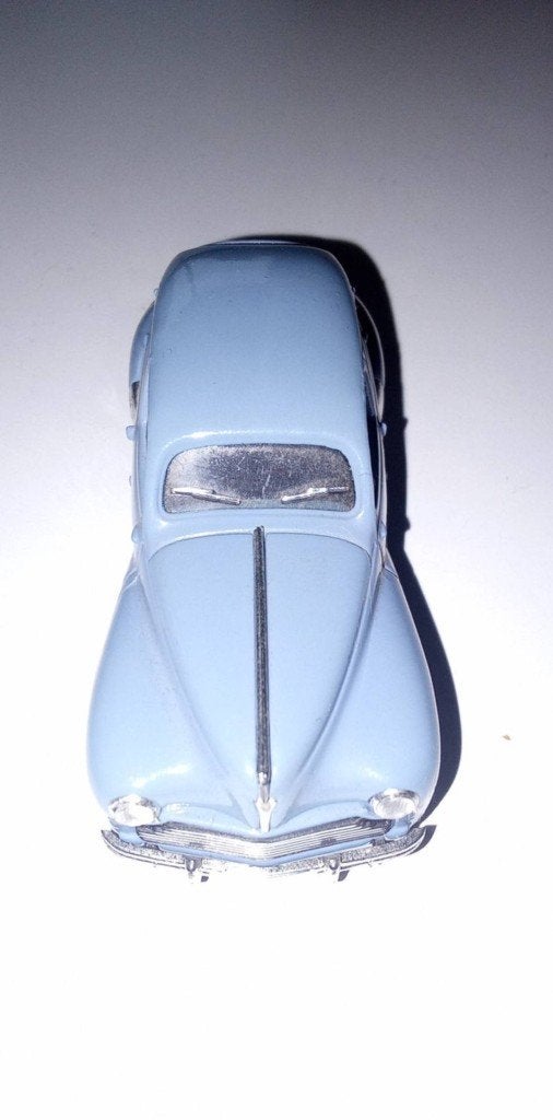 Miniature Peugeot 203 Berline 1954 - Solido 1/43 - Bleu azur, Enlèvement ou Envoi, Utilisé, Voiture, Solido