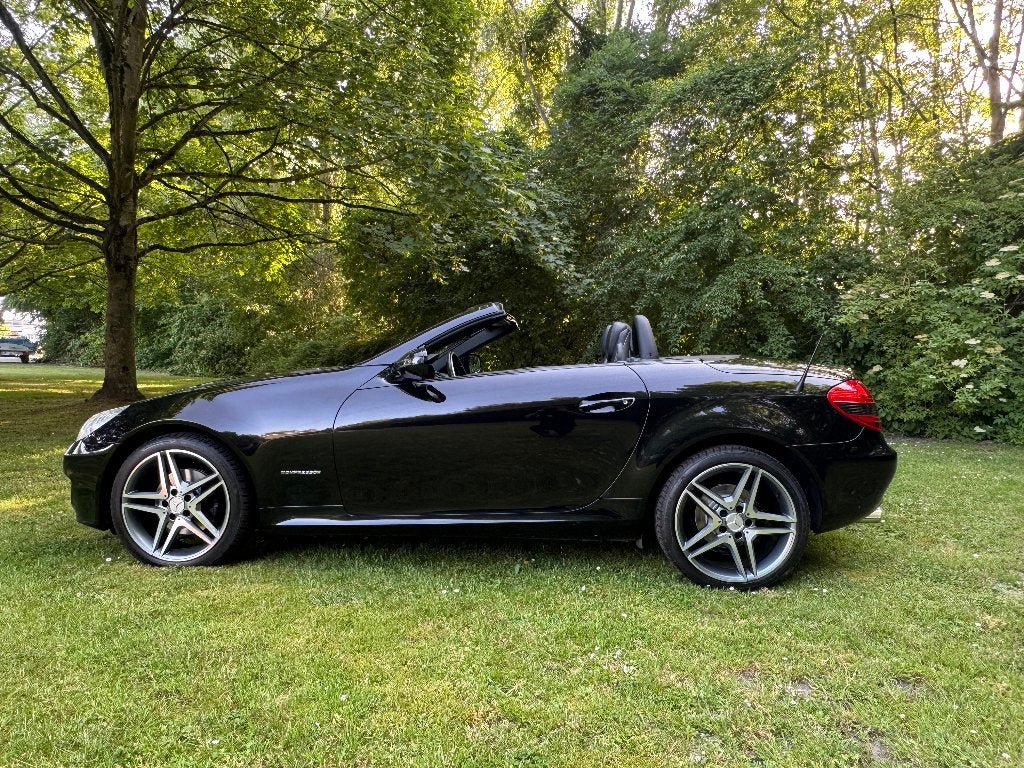 MERCEDES SLK 200 KOMPRESSOR CABRIO - TOPSTAAT - GARANTIE -, Auto's, Achterwielaandrijving, 4 cilinders, Cabriolet, 1796 cc