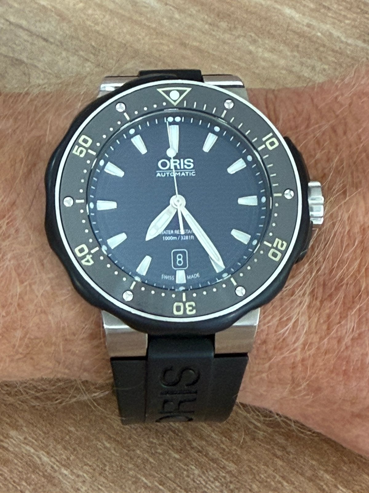 Montre Oris ProDiver Date 1000m, Bijoux, Sacs & Beauté, Montres | Hommes, Montre-bracelet, Autres marques, Comme neuf, Enlèvement