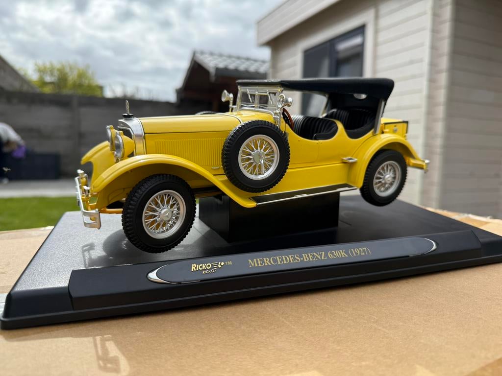 Mercedes-Benz 630K (1927) Ricko, Hobby & Loisirs créatifs, Voitures miniatures | 1:24, Enlèvement ou Envoi, Comme neuf, Voiture