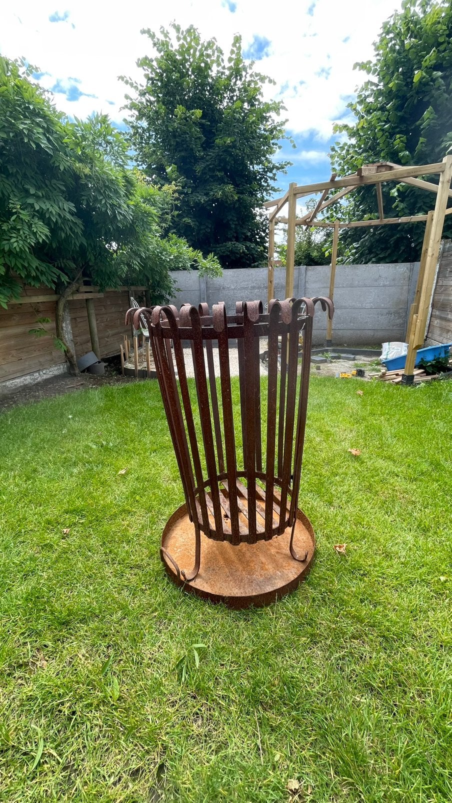 Corbeille à feu - robuste - diamètre 50 cm, Jardin & Terrasse, Enlèvement ou Envoi, Utilisé, Foyer