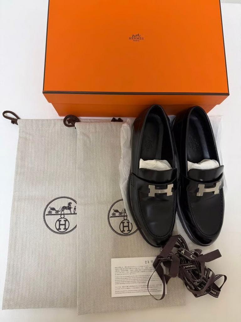 Hermes Faubourg-loafers schoenen moccasin, Ophalen of Verzenden, Zo goed als nieuw