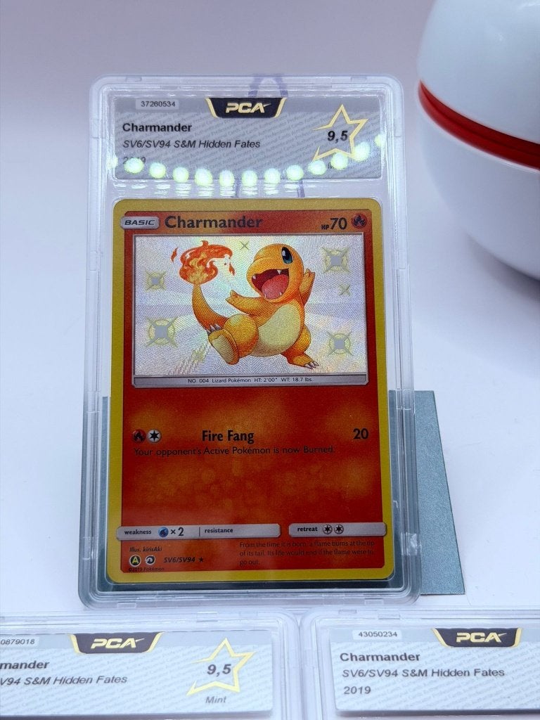 Charmander – SV6/SV94 Hidden Fates PCA9.5, Ophalen of Verzenden, Nieuw, Losse kaart, Foil