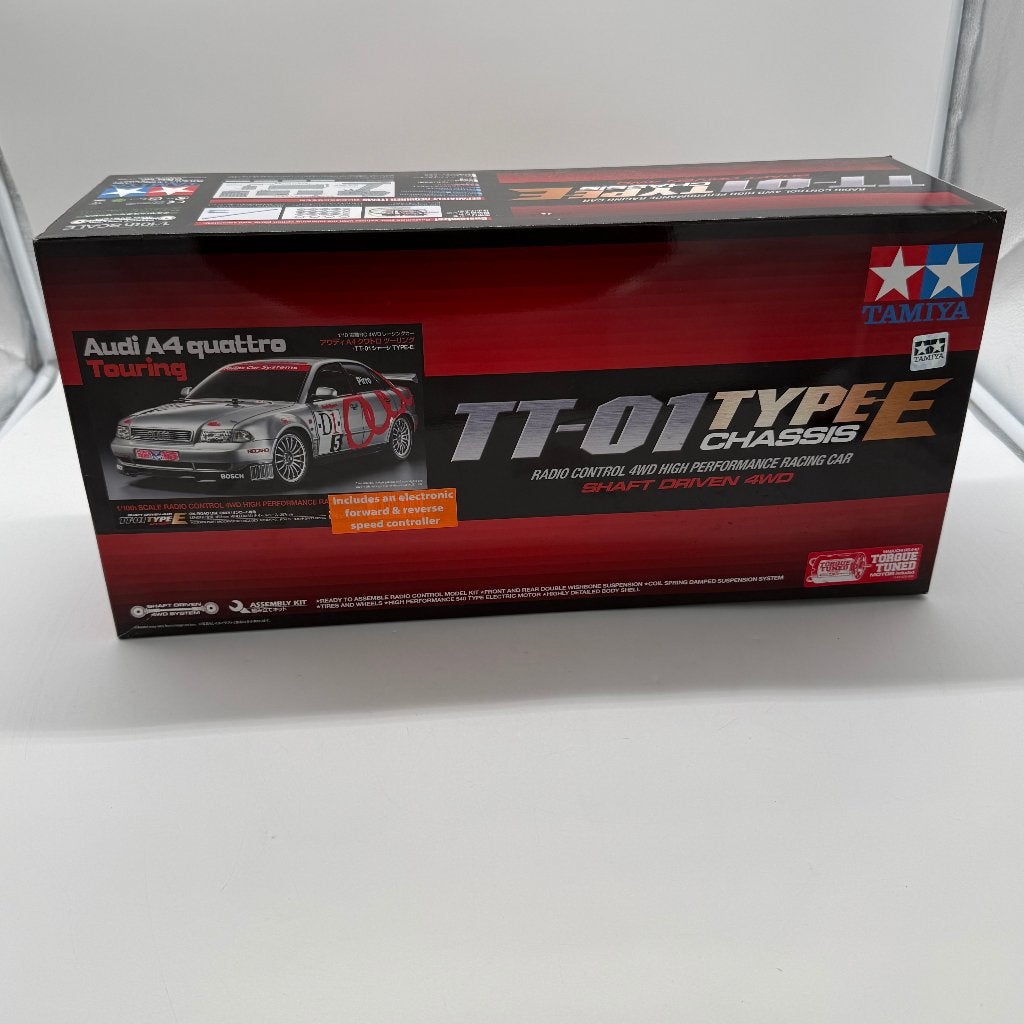 Tamiya 1:10 RC 4WD TT-01E Audi A4 Quatro Touring | NIEUW, Hobby en Vrije tijd, Elektro, Nieuw, Ophalen of Verzenden, Schaal 1:10