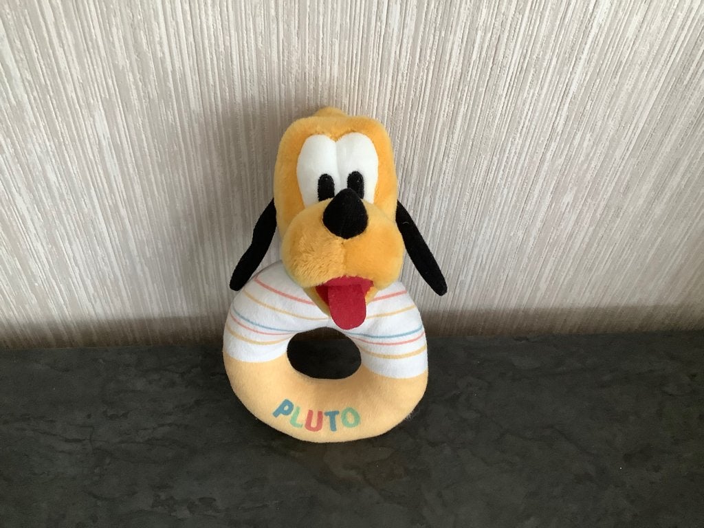 Hochet en peluche Disney Pluto, Disney, Chien, Comme neuf, Moyen (20 à 80 cm)