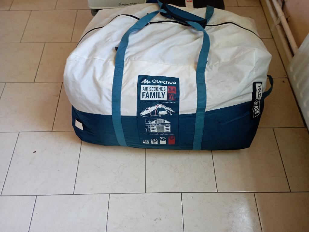 Tente 8 personnes air second family XL 8.4 Fresh black, Caravanes & Camping, Enlèvement, Comme neuf, Plus de 6