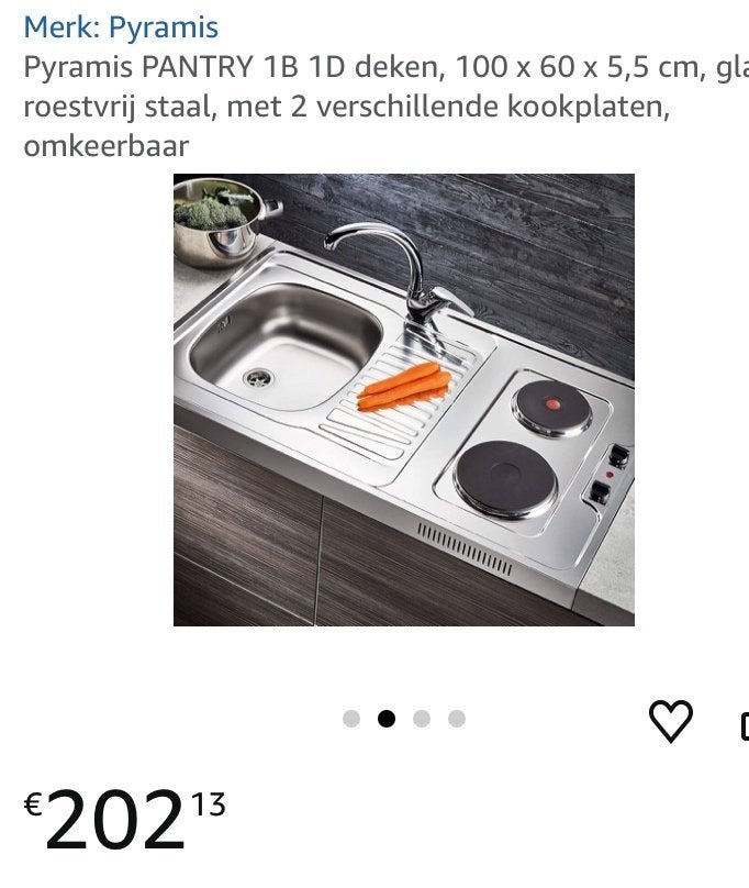 Wasbak met 2 vuren, Huis en Inrichting, Ophalen, Zo goed als nieuw