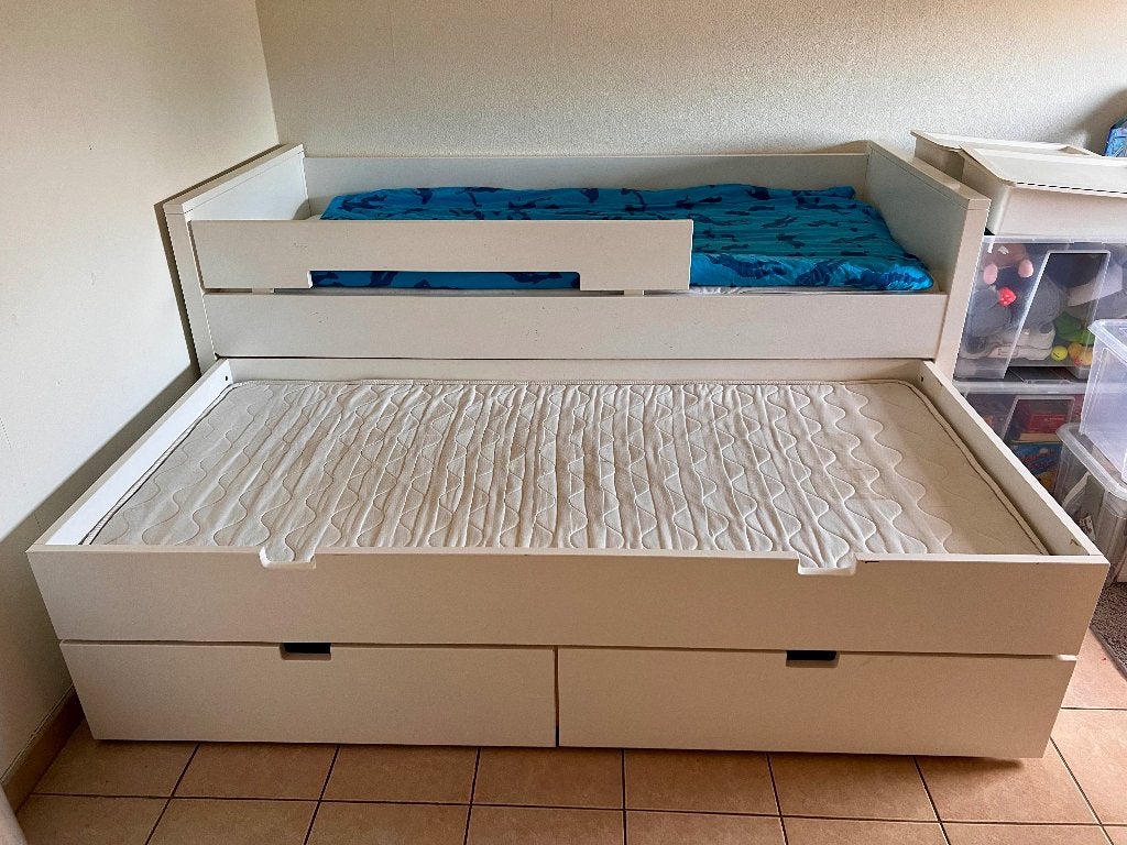 Uitschuifbaar stapelbed van Bopita (ook voor volwassenen), Ophalen, Gebruikt, 90 cm, Tweepersoons