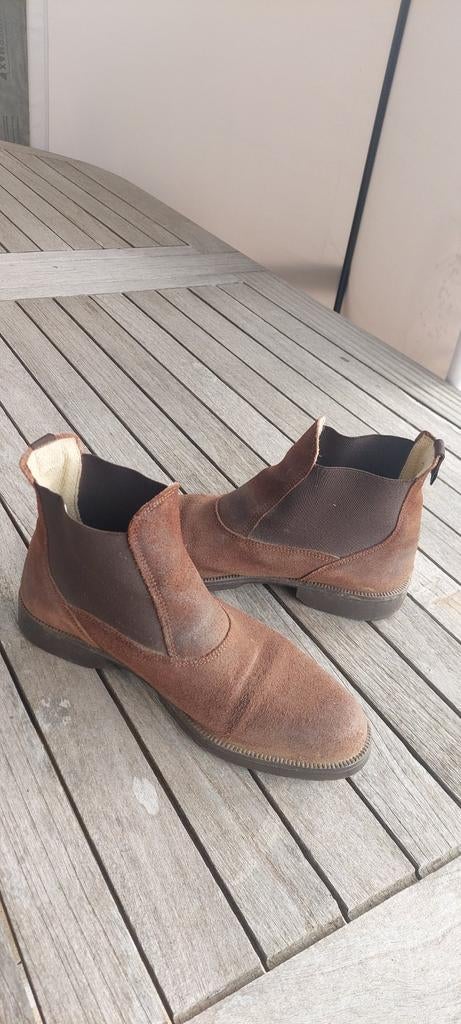 Bruine rijlaarzen van splitleer maat 41, Ophalen, Bruin, Overige typen, Decathlon