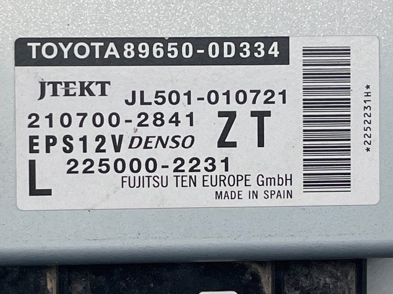 COMPUTER STUURBEKRACHTIGING Toyota Yaris III (P13), Gebruikt, Toyota