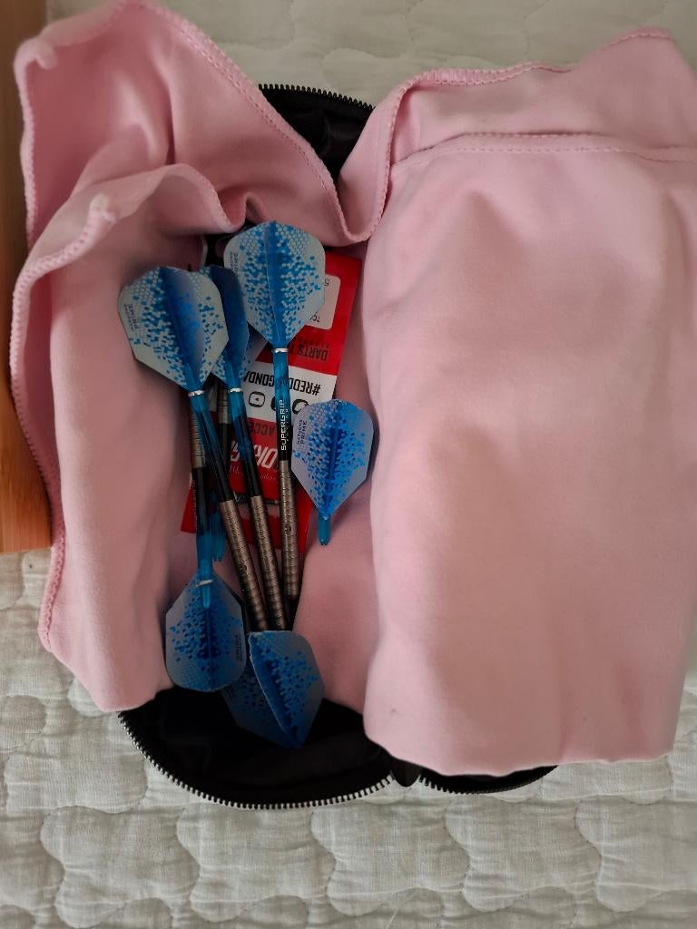 Dartsblok met toebehoren, Hobby en Vrije tijd, Overige Hobby en Vrije tijd, Ophalen, Gebruikt