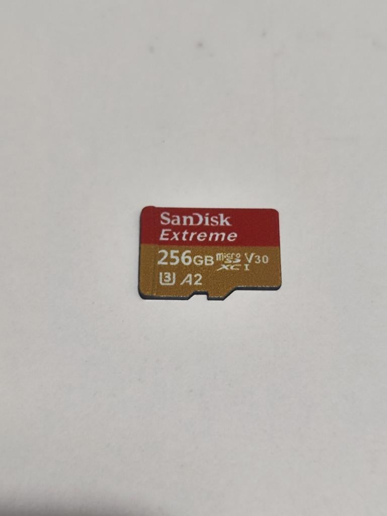 SanDisk Extreme Micro SD kaart 256GB V30 A2, Audio, Tv en Foto, Foto | Geheugenkaarten, Ophalen, SD