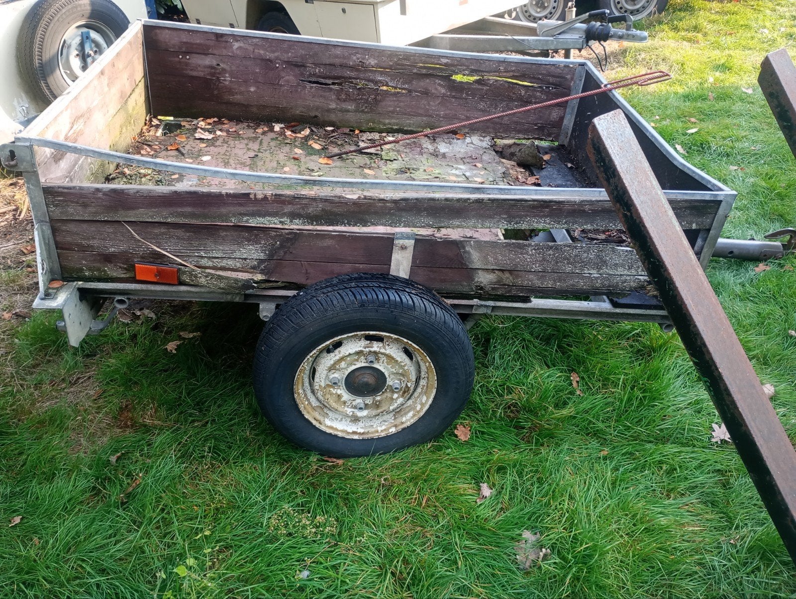 aanhangwagen galvanisé voor opmaak of onderdelen, Ophalen, Gebruikt