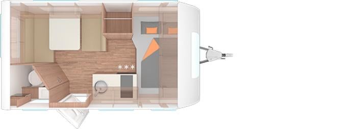 Weinsberg Caracito 390 QD, Caravanes & Camping, Caravanes, Entreprise, 5 à 6 mètres, Poêle, 750 - 1000 kg