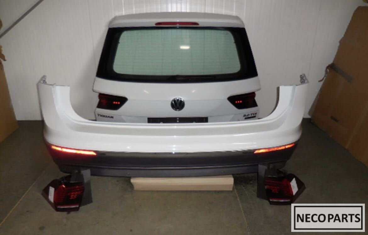 VW TIGUAN 5NA ACHTERKLEP ACHTERLICHT ACHTERBUMPER LED LC9A, Gebruikt, -, Volkswagen, -