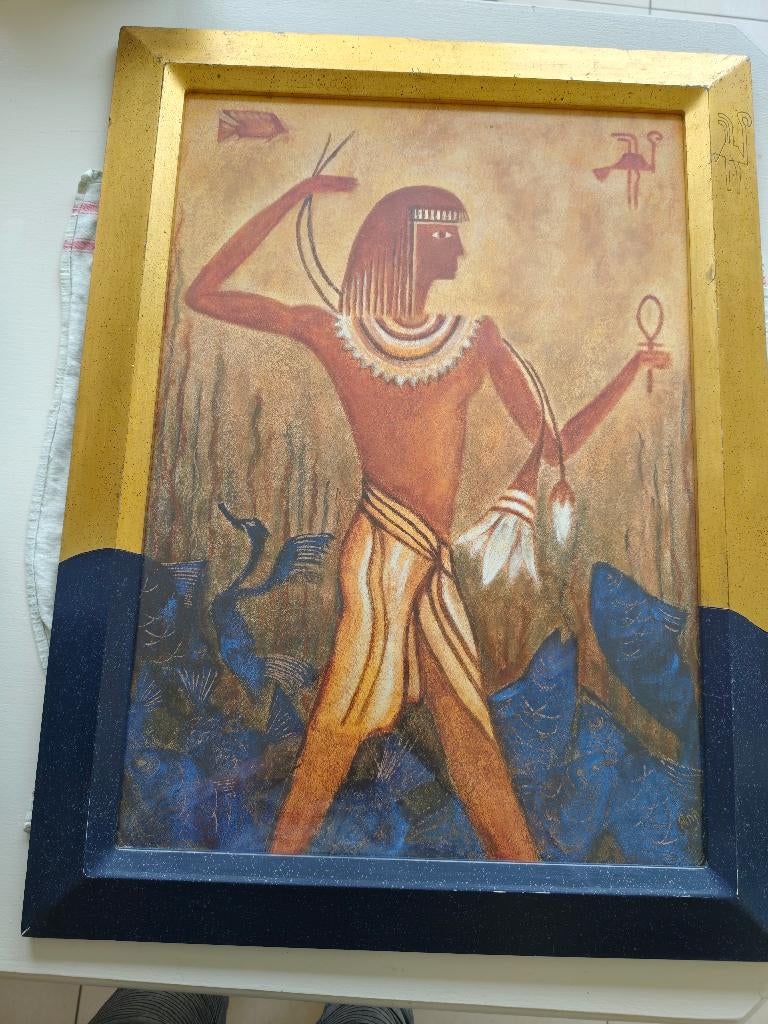 God Osiris mysterie2schilderij, Ophalen