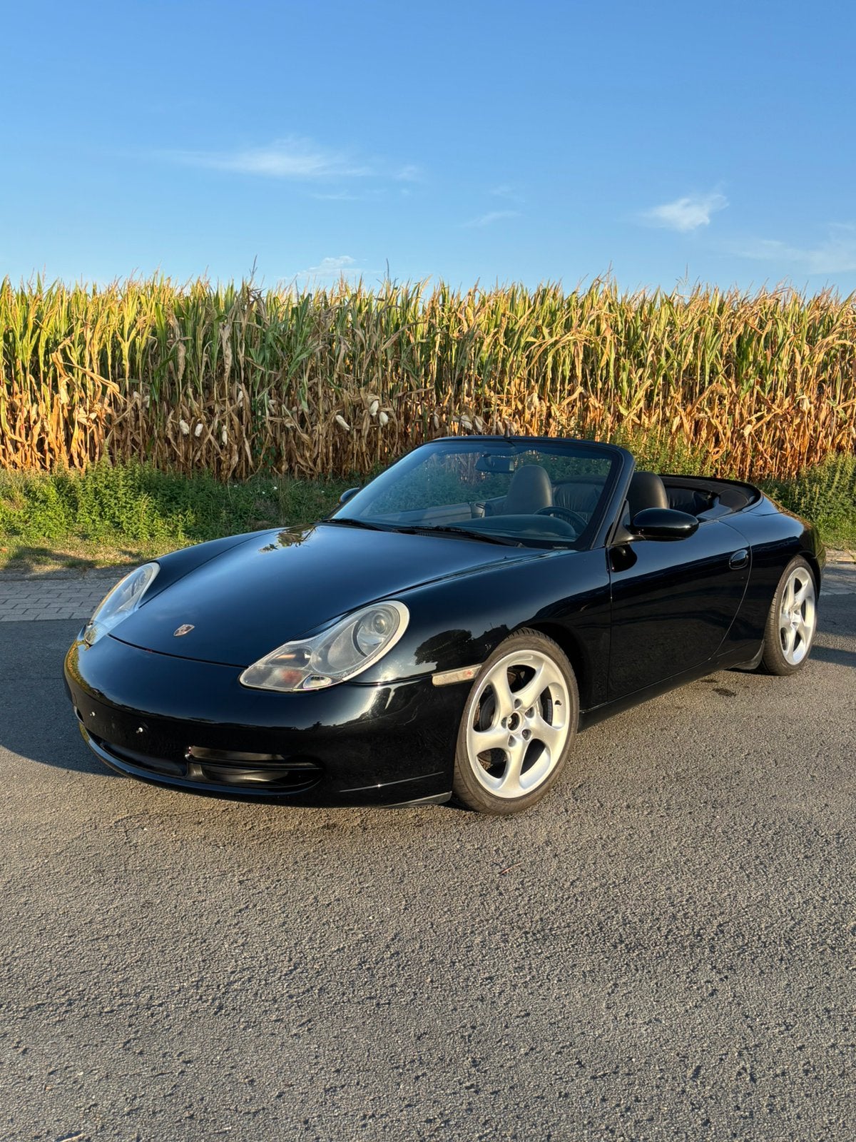 Porsche 911 (996) Carrera Cabriolet – 1998, Auto's, Euro 2, 4 zetels, Achterwielaandrijving, Zwart