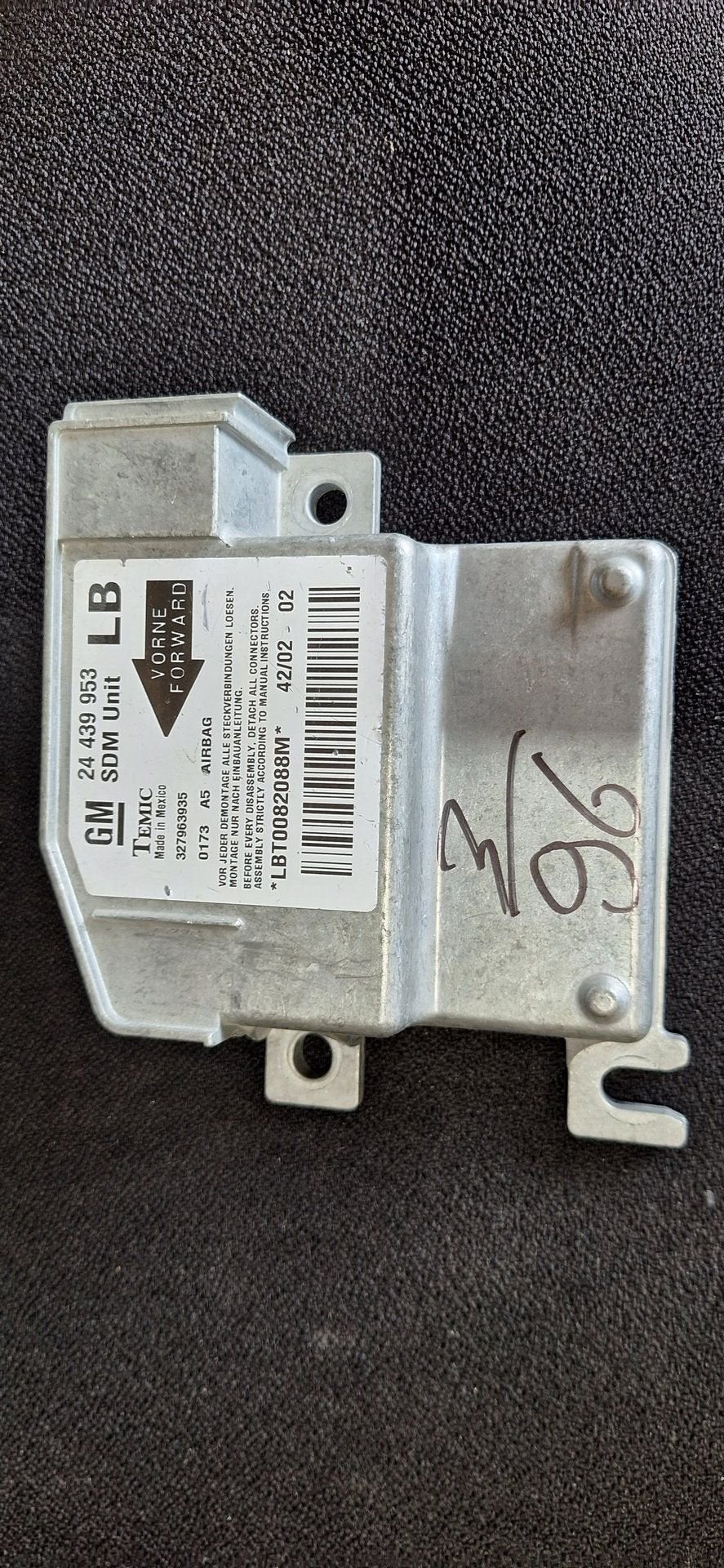 Originele Airbag Stuurmodule Computer Sensor Opel Corsa C Me, Auto-onderdelen, Gebruikt, -, -, Opel