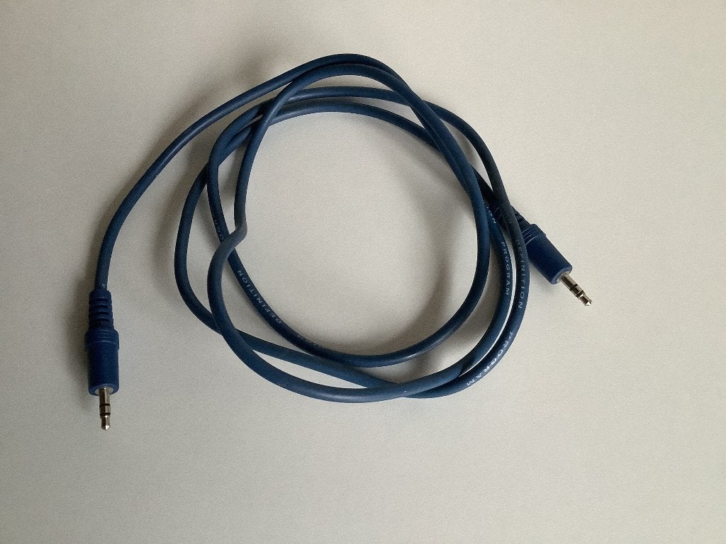 Audio kabel 1m, Ophalen of Verzenden, Zo goed als nieuw, Minder dan 2 meter