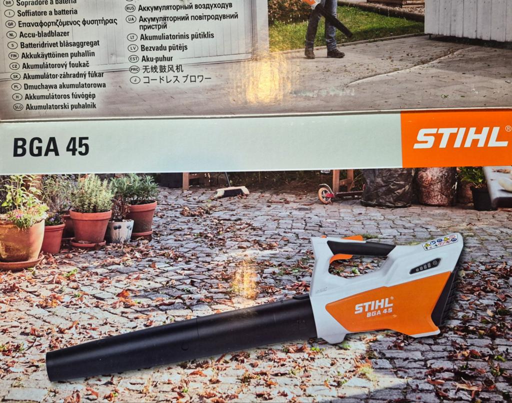 Bladblazer Stihl BGA 45, accu, Jardin & Terrasse, Stilh, Enlèvement ou Envoi, Porté à la main, Comme neuf