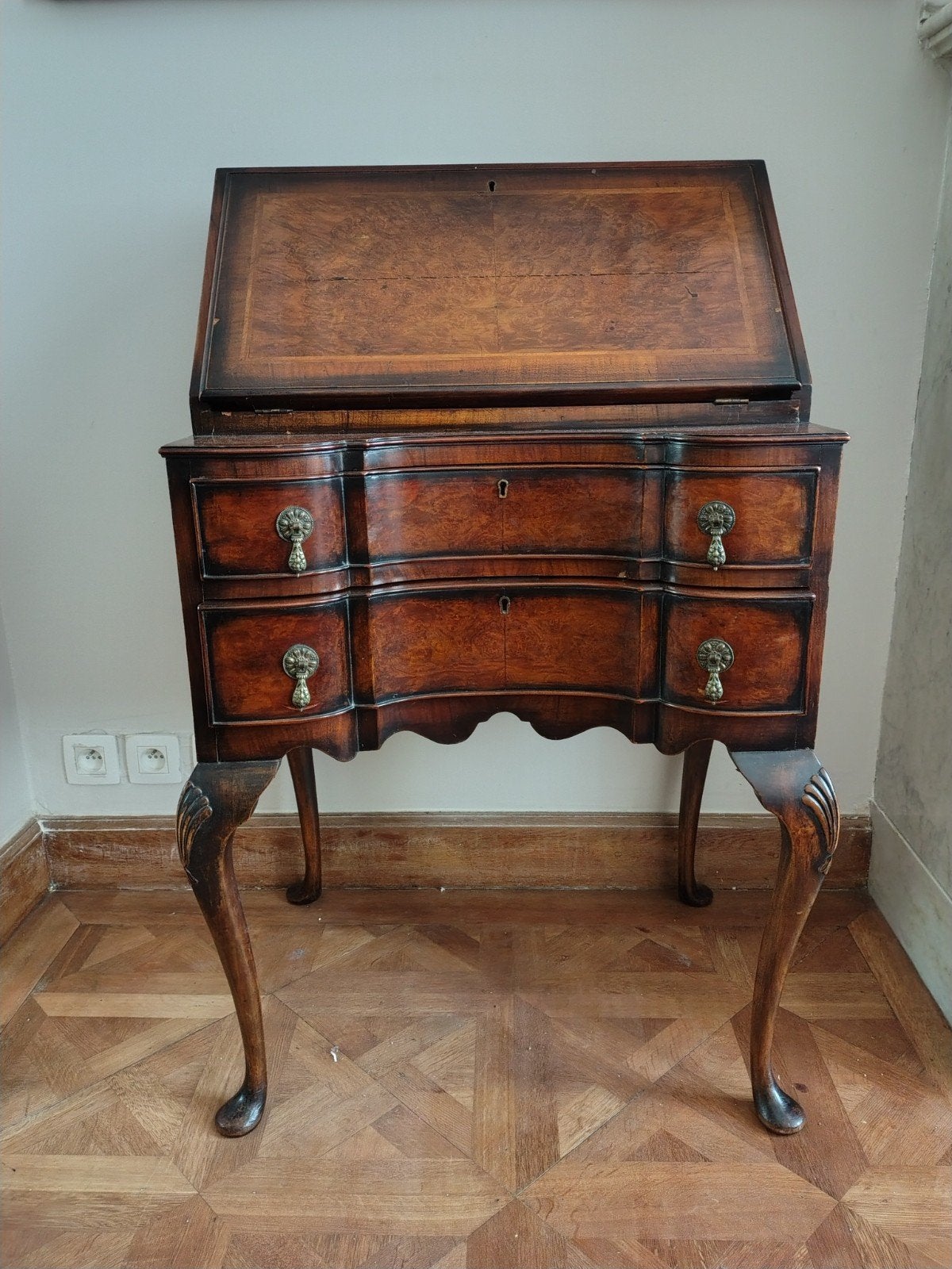 Mooie secretaire uit wortelfineer, Maison & Meubles, Enlèvement