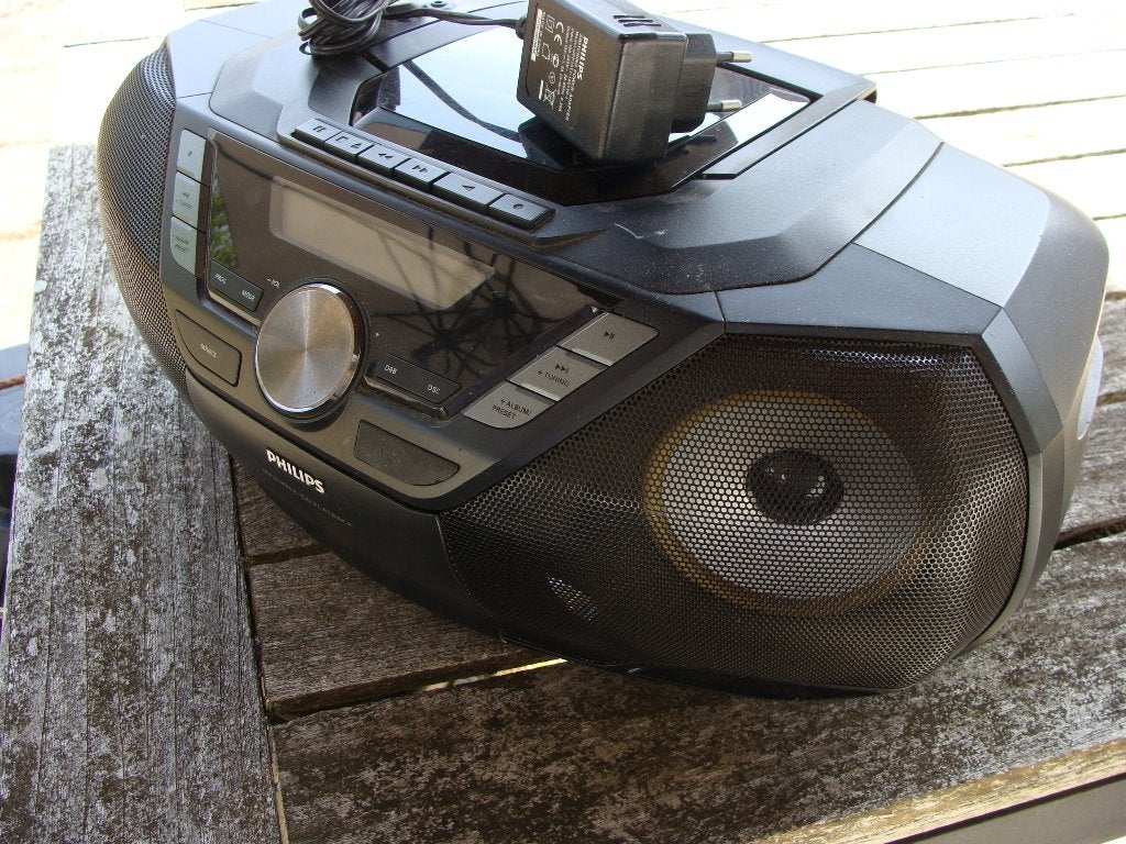Philips AZ3856 CD-Soundmachine met FM - MP3 - CD - K7 - USB, Ophalen of Verzenden, Gebruikt, Transistorradio, Met cd-speler