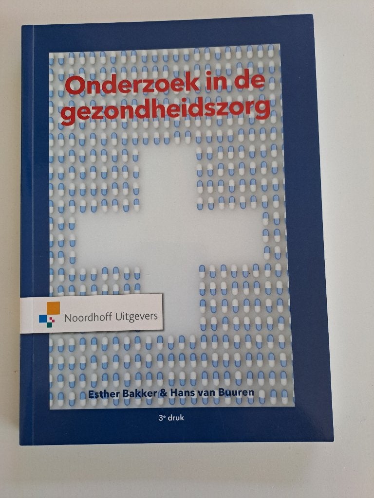 boek onderzoek in de gezondheidszorg, Boeken, Ophalen, Nieuw
