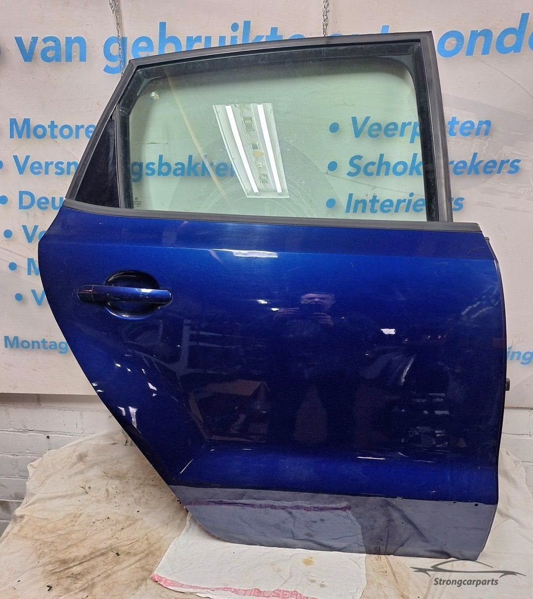 Deur Portier VW Polo 6R 6C rechts achter restyle deukje LD5Q, Gebruikt, -, -, Ophalen of Verzenden