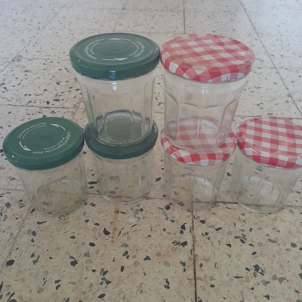 konfituurpotjes, Ophalen, Groen