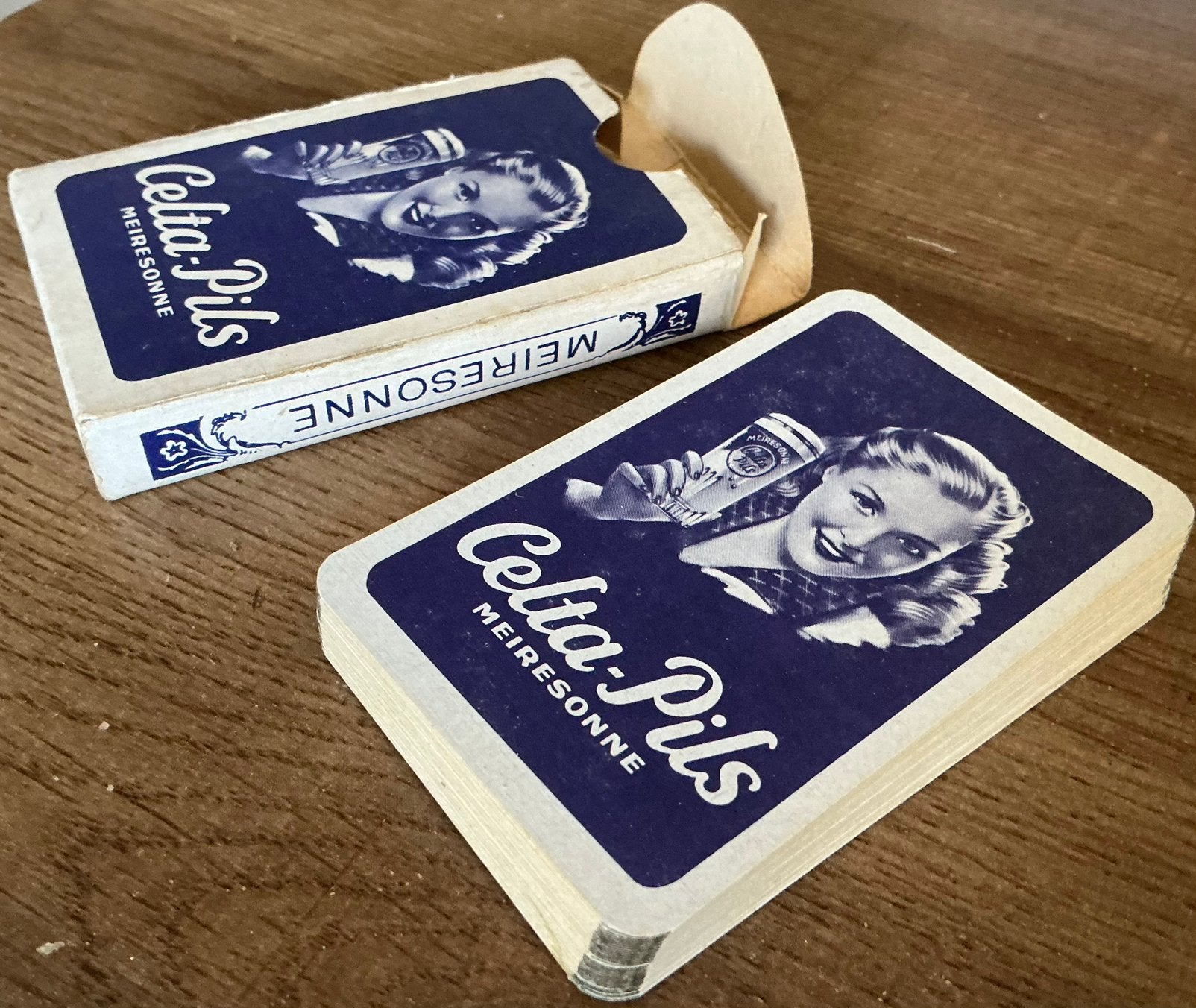Ancien jeu de cartes CELTA-PILS/MEIRESONNE, Collections, Enlèvement ou Envoi, Comme neuf, Carte(s) à jouer