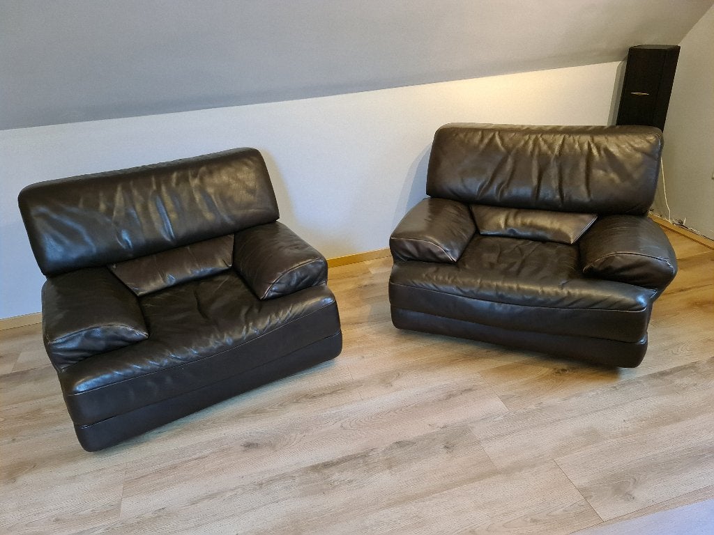 Antieken lederen zetels van het merk Jori, Ophalen, Gebruikt, Rechte bank, 200 tot 250 cm