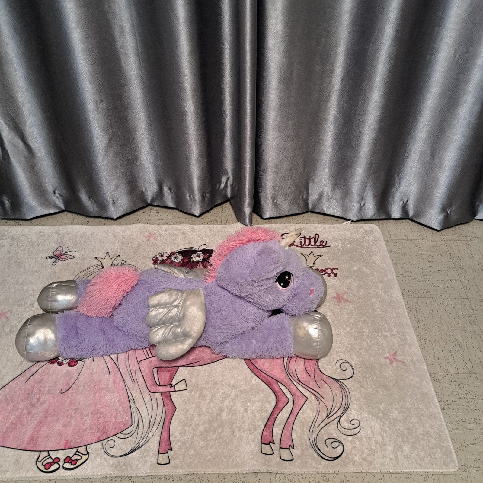 Méga peluche Licorne  pégase., Grand (plus de 80 cm), Rose, Enlèvement, Utilisé