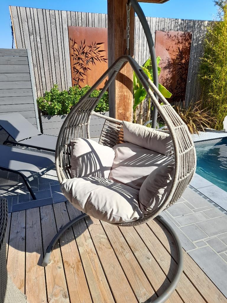 Fauteuil suspendu jardin, Enlèvement, Comme neuf
